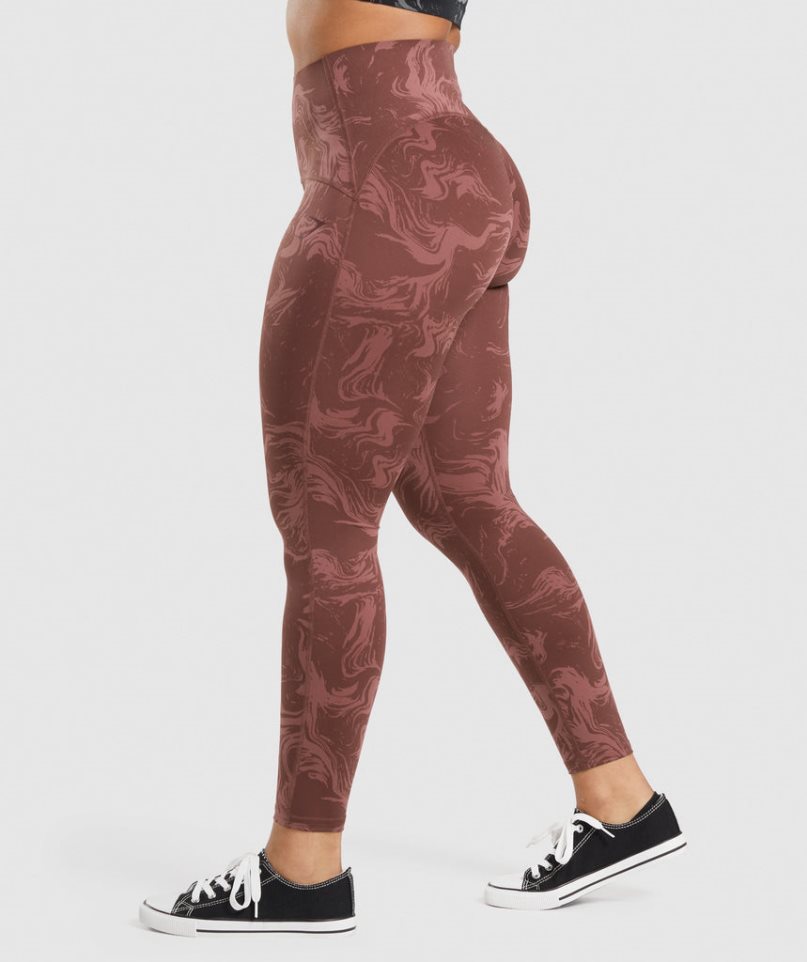 Legginsy Gymshark GS Power High Rise Damskie Brązowe | PL 780GYI